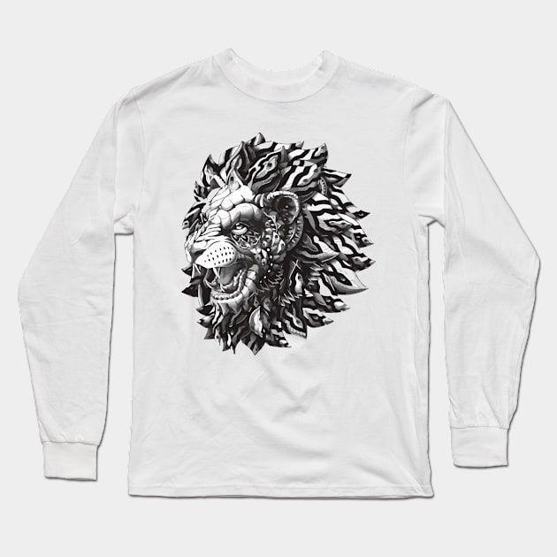 Lion Long Sleeve T-Shirt by GramophoneCafe